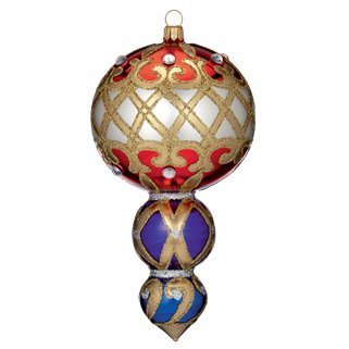 Waterford Holiday Heirloom Mutli-Tiered 7" Drop Glass Ornament - 162985 - New for 2013