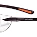 Global Industrial Frameless Safety Glasses, Side Shields, Anti-Fog, Clear Lens, Black Frame