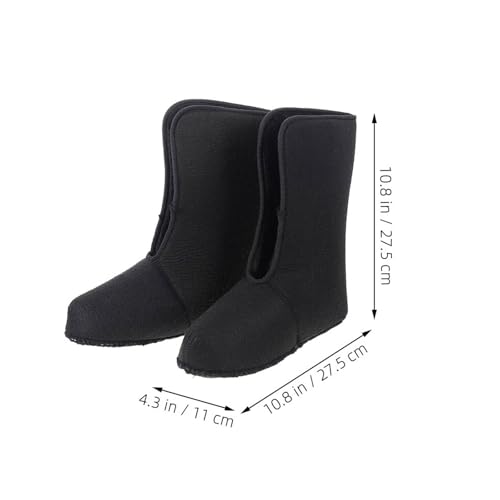 ibasenice Warm Boot Liners for Men Winter Boots Soft Insulated Shoe Liners Comfortable Cold Weather Protection for Fishing Hiking 12.2X10.8X4.3In - Thumbnail 3