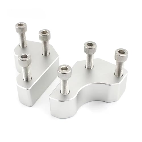 Rehausseurs guidon pour Kawasaki GTR 1400 de 2008-2019 en aluminium argent de haute précision