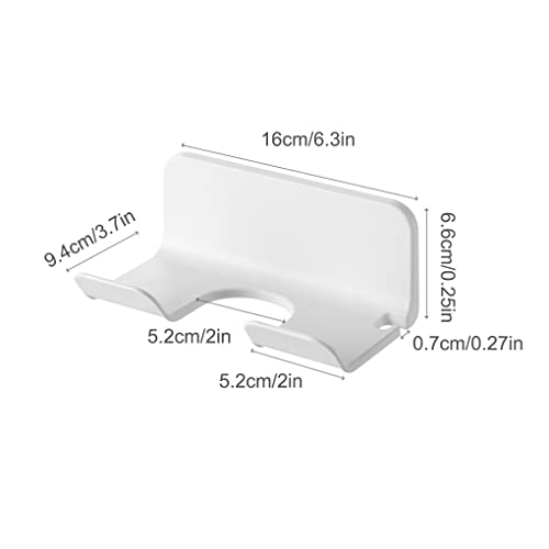 SUDNJIALQ Suporte de secador de cabelo de plástico montado na parede ventilador sem perfurador rack