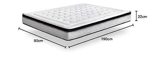 Matelas Mémoire Bio 22cm Innogel 90x190 Kuo Dream