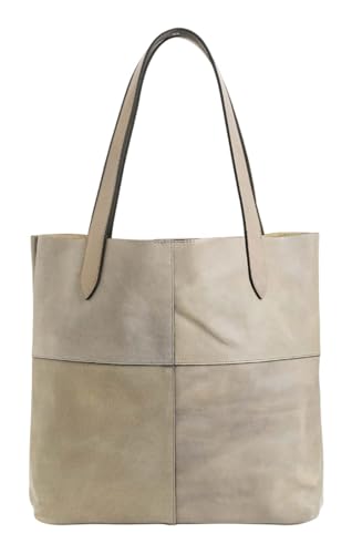 Sac à épaule Meggy cuir b.belt gris finissez-en avec le manque de place avec ce grand shopper