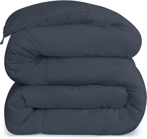 Image of Utopia Bedding Comforters California King Size, All Season Duvet Insert, Down Alternative Box Stitched Bed Comforter with Corner Tabs, Machine Washable (Grey)