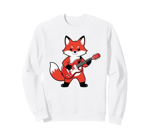 Vintage Red Fox Punk Music Playing Guitar �g���[�i�[