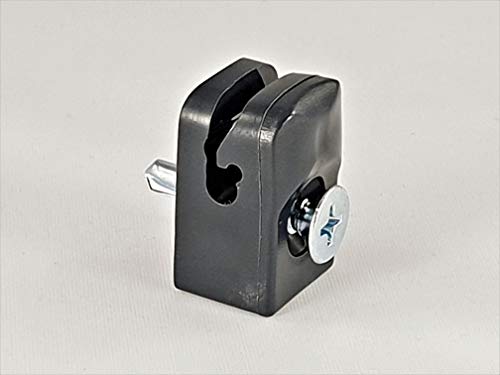 Preisvergleich Produktbild OuM 100 Stück Spanndrahthalter Drahthalter mit Schraube, Graphit für Maschendrahtzaun