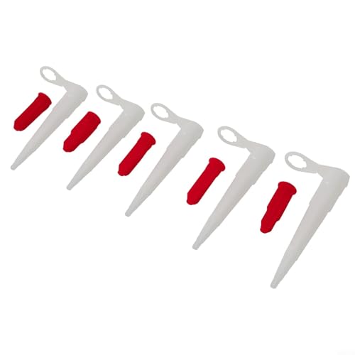 Set 5 Puntas para Silicone Caulking y Tapas Rojas miniatura 6