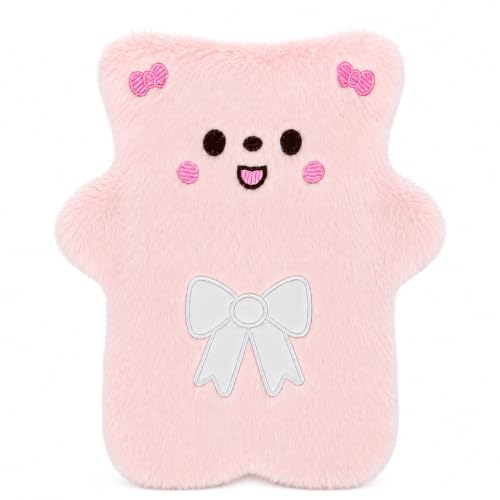 Image of Cute Hot Water Bag 1000 ML with Soft Cover | Pink | Reusable Heating Bottle for Period, Back, Neck & Shoulder Comfort | Hot & Cold Compress | Hand & Foot Warmer