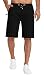 KUYIGO Men's Shorts Casual Classic Fit Drawstring Summer Beach Short X-Large Black