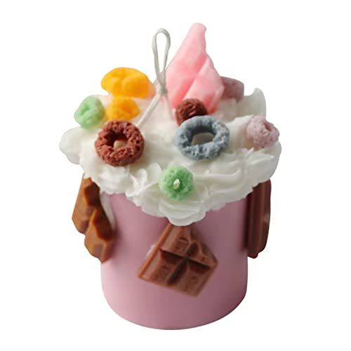 Slovem Cereal Bowl Candle Molds Silicone 2 Pack Fruit Loops Candy Molds Non-Stick (Round Star) #TOP4