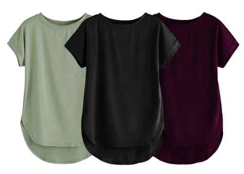 Image of Fabricorn Stylish Plain Up and Down Cotton Tshirt for Women