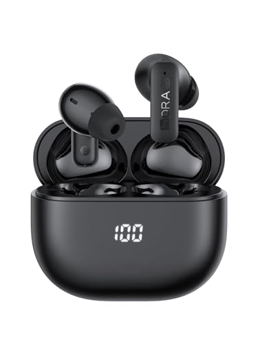 1 Hora Active Noise Cancelling Wireless Earbuds, Built-in...