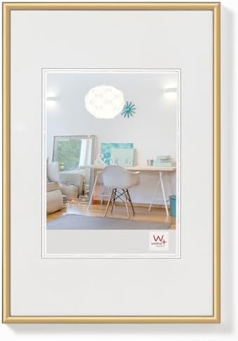 walther design KV824G New Lifestyle Plastikowa ramka na zdjęcia, 18x24 cm, złota