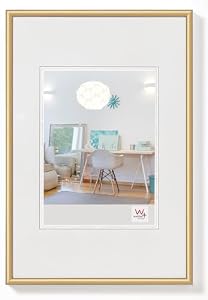 Cadre Photo Doré 15x20 cm Profil Arrondi Walther Design Lifestyle
