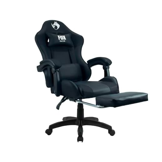 Cadeira Gamer Fox Racer Zerda Preto Com Apoio De Pe