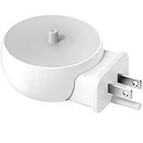 2-in-1 Wall Charger for Philips Sonicare Electric Toothbrush, 3-Port US Plug Charger Base for Philip 1100 3100 4100 4300 4500 5100 5300 6000 6100 6300 7000 Serie, IPX5, White
