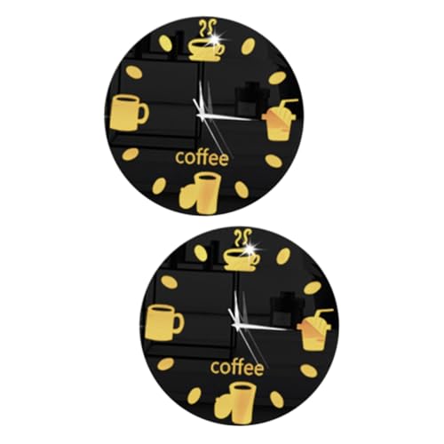 HEMOTON Aimants pour Réfrigérateur Stickers Horloges 2 Pièces Congélateur Pendules Murales Congelateur Réfrigérateur Le Temps Autocollant Magnétique...