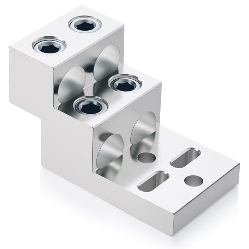Relaxweex 1 Pack Mechanical Lug, 500 Kcmil-4, 600 MCM-2, Wire Range