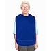 Shorewood Medical Adult Bib for Eating, Waterproof Clothing Protector with Crumb Catcher. Machine Washable (Regular, Royal Blue, One Size)