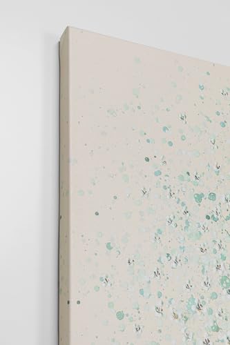 Kare Design Leinwandbild Flower Boat Beige/Grün, Gemälde, Pastellfarben, Asia-Stil, buntes Wandbild, Canvas-Leinwand, Massivholz Rahmen, handgemalte Details mit Acrylfarbe, Abstrakt, 160x120x3,5cm