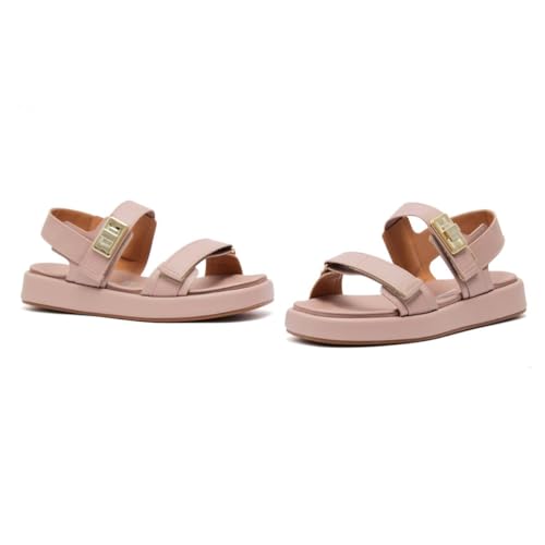 Sandália Papete Vizzano Feminino Flats Confortável Original (Taupe, BR, Adulto, Numérico, 37)