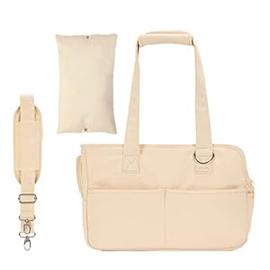 LINGJIONG Kleine hondentas, draagbare kattentransporter, zijvakdesign, kleine kattentas, puppydraagtas met ademend net voor het lopen