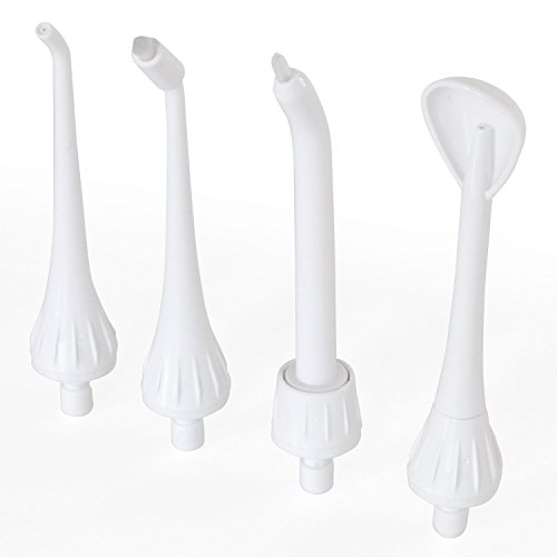 ToiletTree Products 4 Pack Replacement Tips, Professional Rechargeable Oral Irrigator with High Capacity Water Tank, 2nd Generation Version