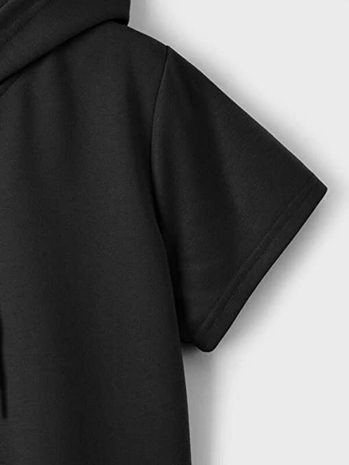 Image of Hoodie Crop Black Hoodies for Girls & Women