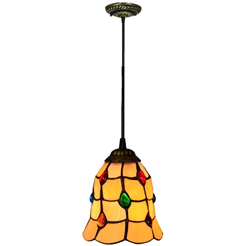 Suspension de plafond vintage en verre crêpé beige finition soignée luminaire 3 pièces