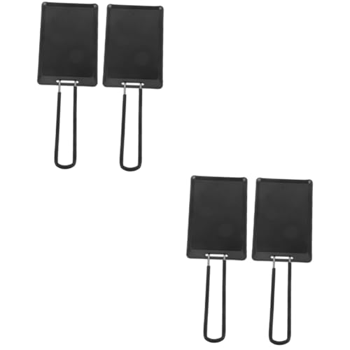 Homoyoyo 2 Juegos plancha de sartén rallar estufa portátil parilla parrilla portátil estaño baking tray sartén grill enigmath puzzle bandeja de cocina portátil bandeja de hornear tela Black