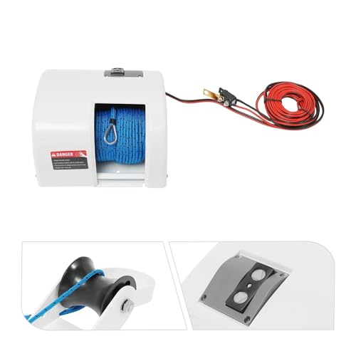 Winche eléctrico 12V para ancla de barco con control remoto miniatura 6