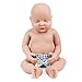 Produktbild Vollence 46cm Schlafende Vollsilikon Babypuppes, Nicht Vinyl Puppen, Lebensechte Reborn Babypuppen, Echte Realistische Baby Puppe - Junge