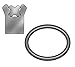 Rod Seal, 2 IDx2 3/8 OD, 3/16 W, PK2