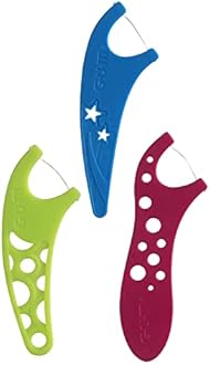 GUM-897 Crayola Kids' Flossers, Grape, Fluoride Coated, Ages 3+, 75 Count