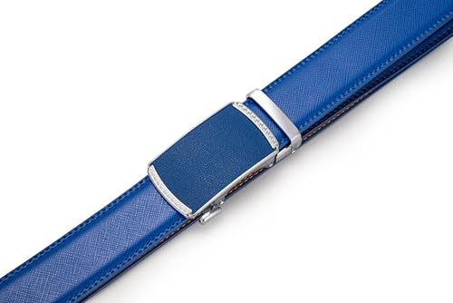 Image of Men's Belt, Ratchet Dress Casual Belt with Adjustable Automatic Buckle Trim to Fit