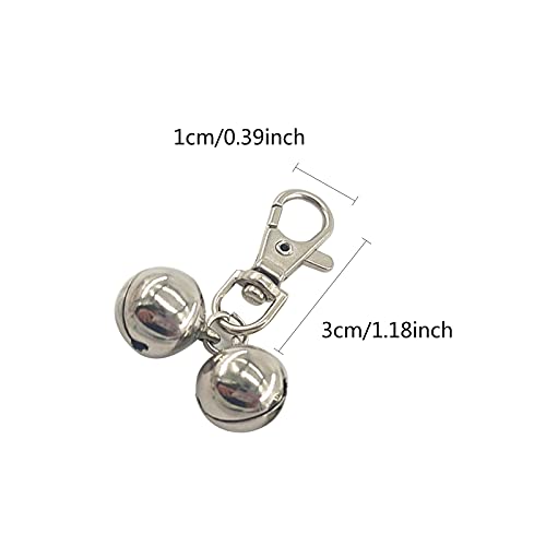 Janemo Bell For Dog Collar, Mini Brass Dog Collar Bell, Use For Wearing It On Dogs And Cats (Sliver) #TOP2