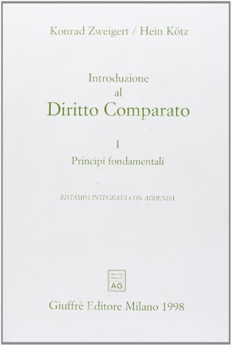  Introduzione Al Diritto Comparato.: Vol. 1