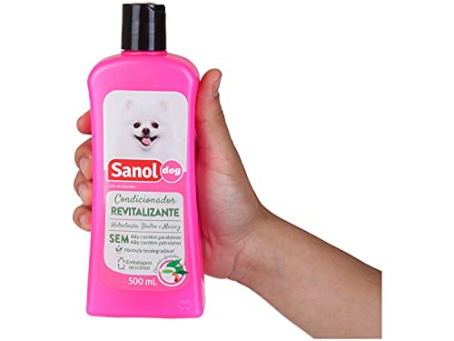 Sanol Dog Condicionador De Pelos Revitalizante 500 Ml Rosa