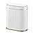 SYNCVIBE Bathroom Trash Can with Lid Automatic 2 Gallon Motion Sensor Garbage Bin, 7.5 Liter Smart Trash Bin with Stripes, Plastic Garbage Can, Narrow Trash Can for Bedroom, Office, Bathroom