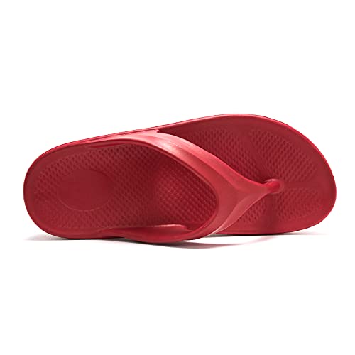 Image of FUNKYMONKEY Women's Comfort Flip Flops with Arch Support - Lightweight EVA Thong Sandals for Walking, Beach, and Daily Wear - Cushioned Footbed & Anti-Slip Sole