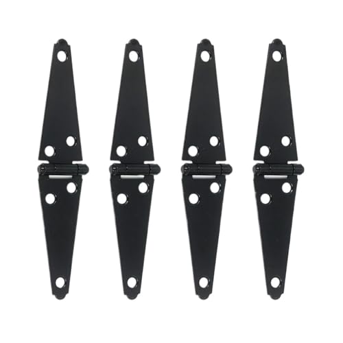 Bisagras de puerta de acero inoxidable resistentes con cierre automático, paquete de 2 bisagras de correa reversibles con tornillos para vallas, puertas de madera, puertas de armario y uso al aire