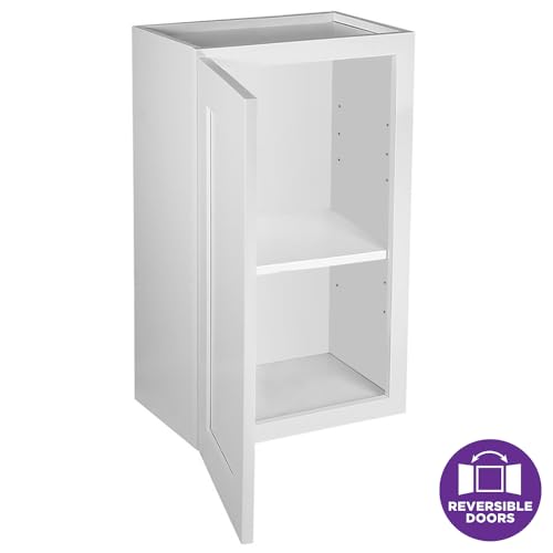 Image of Design House Brookings Kitchen Wall Cabinet, 15 inch, White