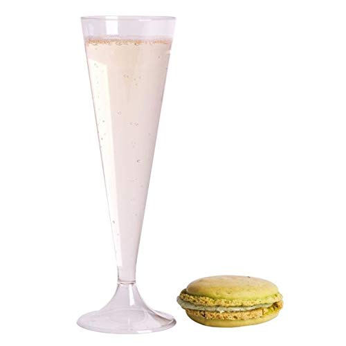 72 FLUTES A CHAMPAGNE 12 CL EN PLASTIQUE TRANSPARENT-FLUTES CHAMPAGNE REUTILISABLES