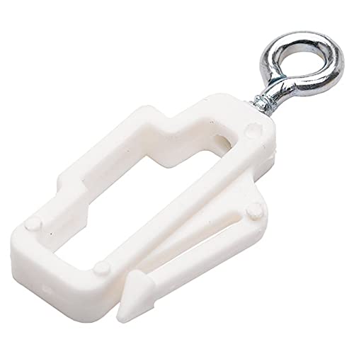Merriway BH03998 (10 Pcs) Curtain Track Rail Stop Ends to Fit White Line - Pack of 10 Pieces