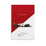 Generisch Mclaren Mp4 F1 Coche de Carreras para Habitaciones, Lienzo Estético Arte de Pared Decoración de Dormitorio Póster 30 x 45 cm
