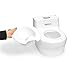 Skip Hop Potty Training Toilet with Easy Clean Coating & Baby Wipes Holder, White