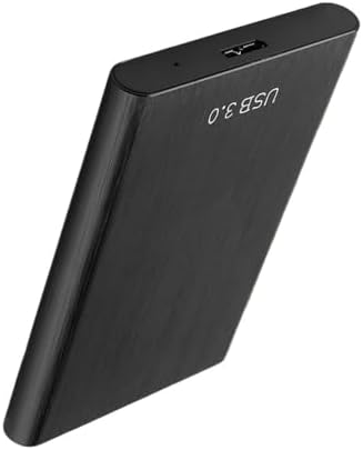 1TB Portable External Hard Drive USB 3.0 Compatible with Tablets and 2.5 Inch Devices Metal Plug and Play(Black)