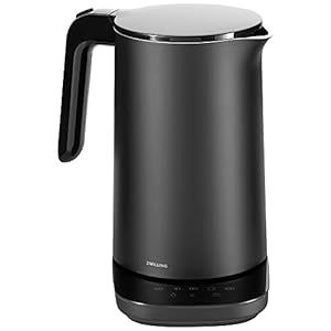 ZWILLING Enfinigy Cool Touch 1.5-Liter Electric Kettle Pro, Cordless Tea Kettle & Hot Water – Black