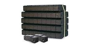 zbs24 Braunkohlebriketts 25 kg Rekord - Kohle Bündelbriketts zum Heizen und Grillen
