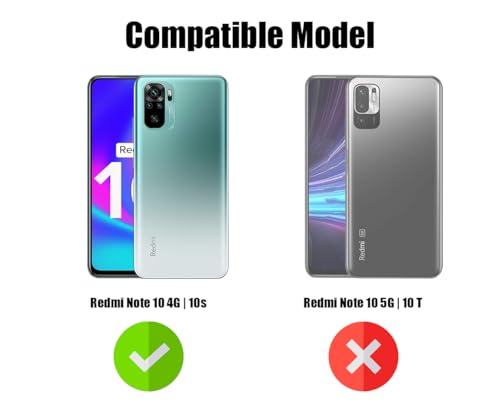 Image of Jkobi Back Cover for Xiaomi Mi Redmi Note 10 | Note 10S (Silicone Clear Shockproof Case with Camera Protection | Soft and Flexible | Transparent)